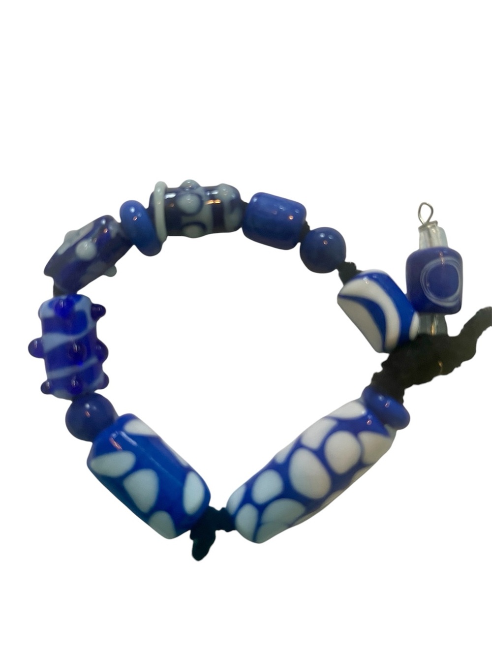 Lampwork Bead Lot Bakers Dozen Blue Lampwork - Picture 4 of 5